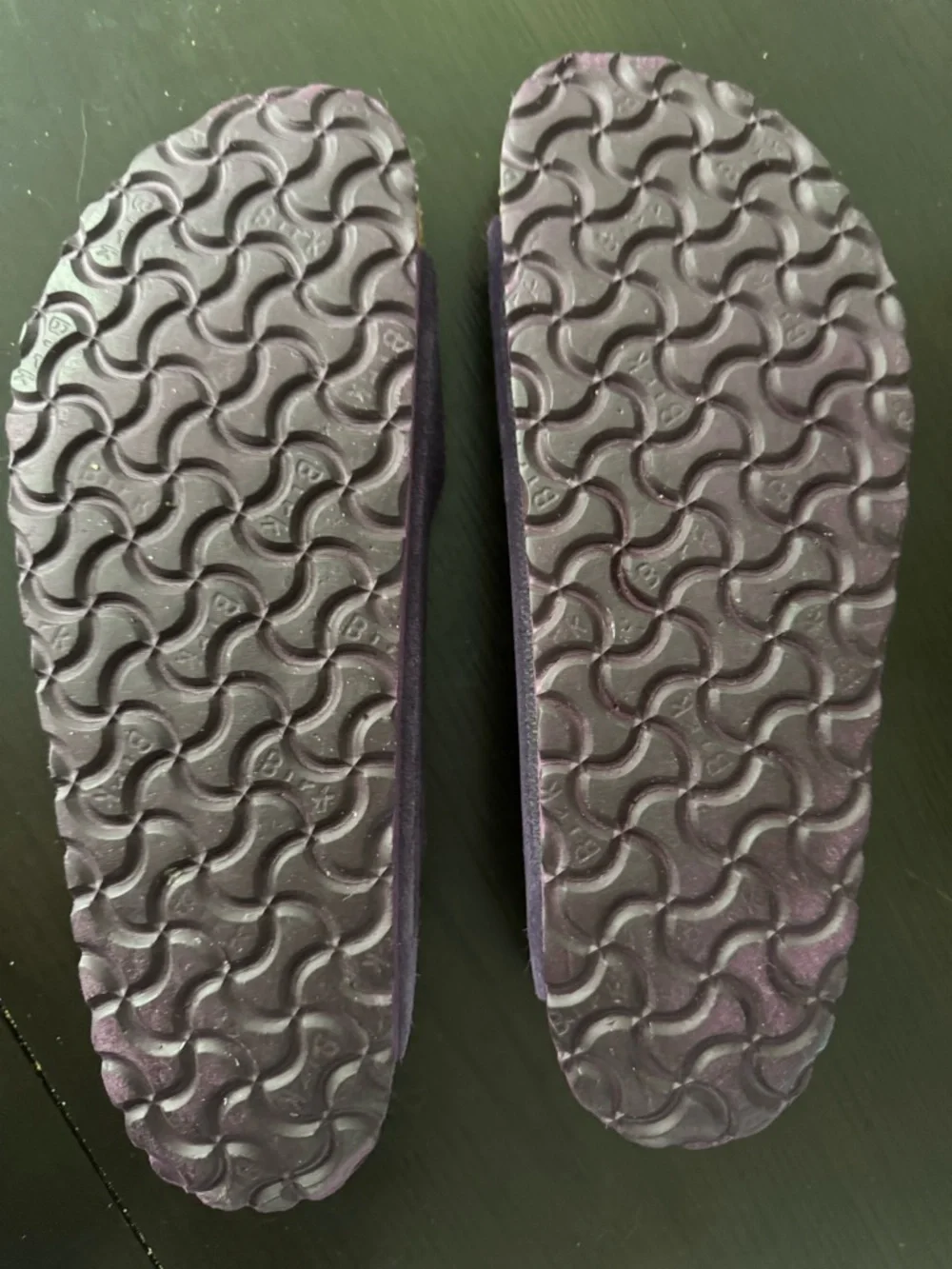 Birkenstock Purple Suede Two-Buckle Arizona 41 (10) - Picture 3 of 15